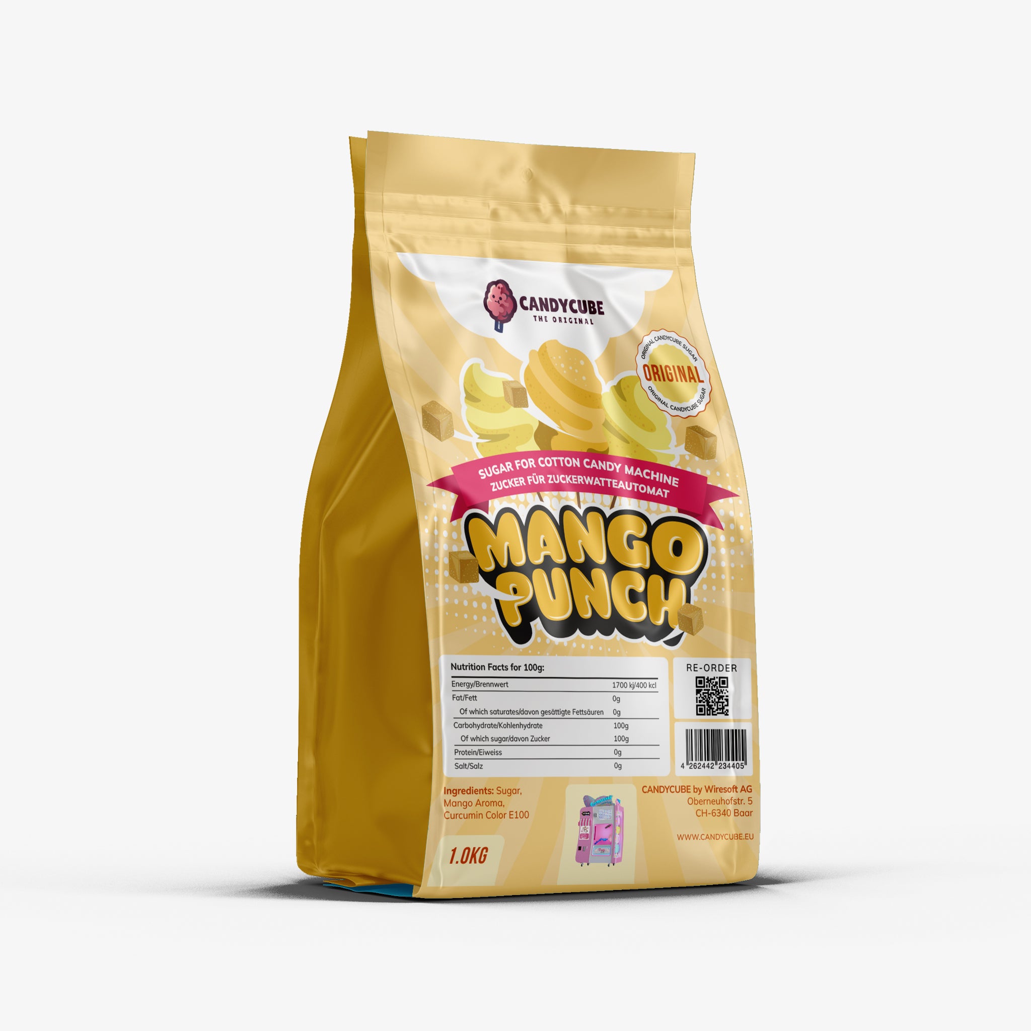 Zucker Mango Punch für Zuckerwatteautomat