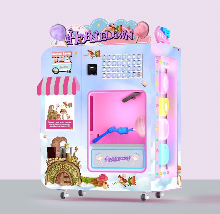Fully automated cotton candy machine from CandyCube CANDYCUBE Fully automated cotton candy machine from CandyCube CANDYCUBE